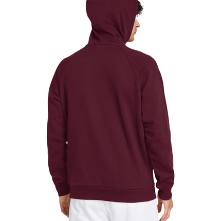 Under Armour Men's UA Rival Fleece Hoodie, (609) Maroon/White, Small Tall, (609) Maroon/White, S Lang