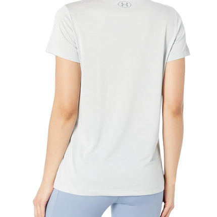 Under Armour Women Tech Short Sleeve V - Twist, Ladies T Shirt Made of 4-Way Stretch Fabric, Ultra-light & Breathable Running Apparel