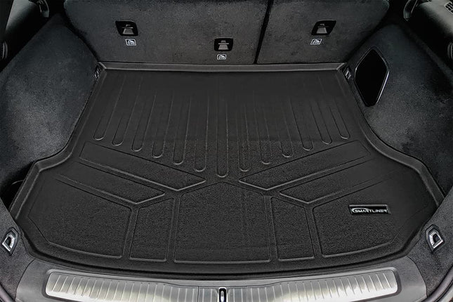 SMARTLINER Tapis de coffre noir toutes saisons sur mesure derrière la 2e rangée compatible avec Jeep Grand Cherokee 4XE 2022-2023