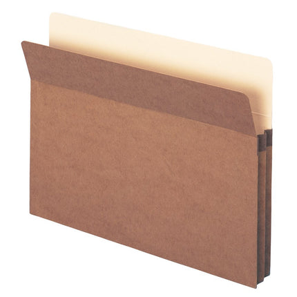 Smead File Pocket, Straight-Cut Tab, 1-3/4" Expansion, Letter Size, Redrope, 50 per Carton (73800)