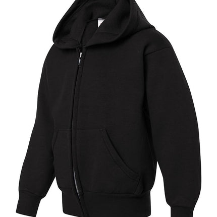 Hanes Boys' Eco Smart Zip Hoodie, Black, Small