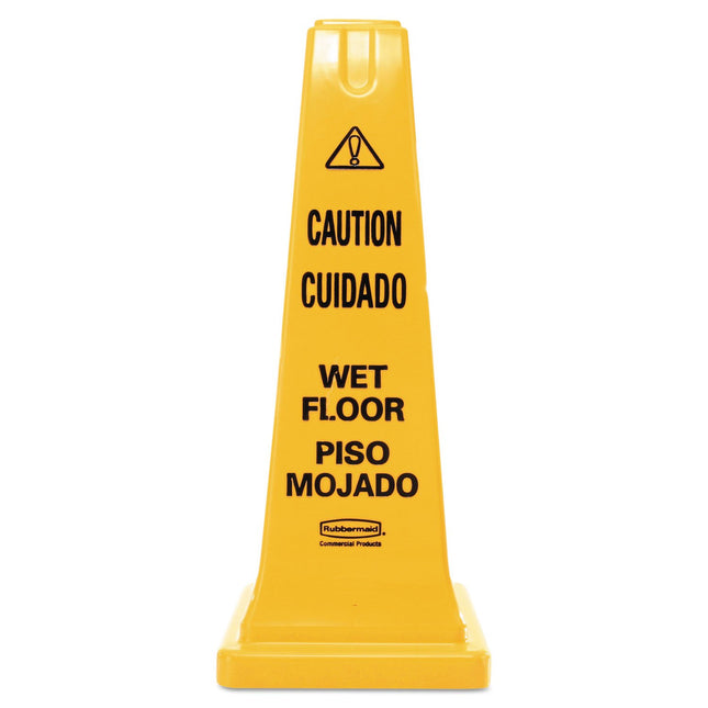 Rubbermaid Commercial Multi-Lingual Safety Cone wi