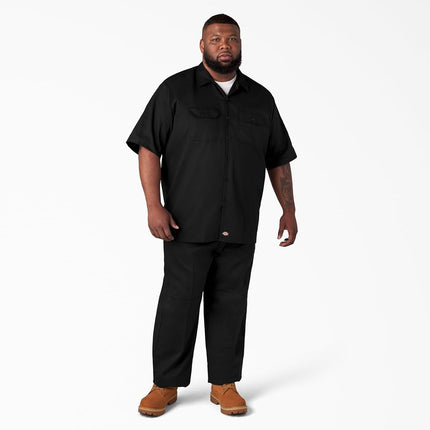 Dickies Short Sleeve Work Shirt, Black, 5X