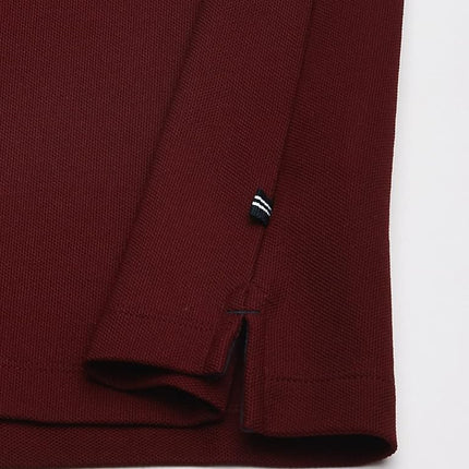 Nautica Men's Classic Short Sleeve Solid Polo Shirt, Royal Burgundy, Large
