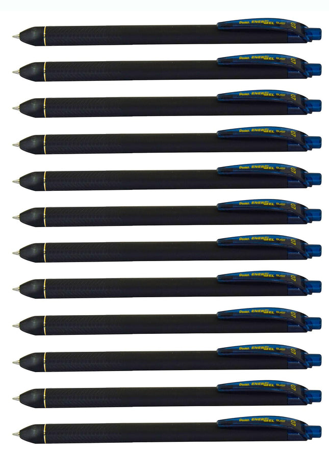 Pentel EnerGel Noir 0.7mm Navy - Pack of 12