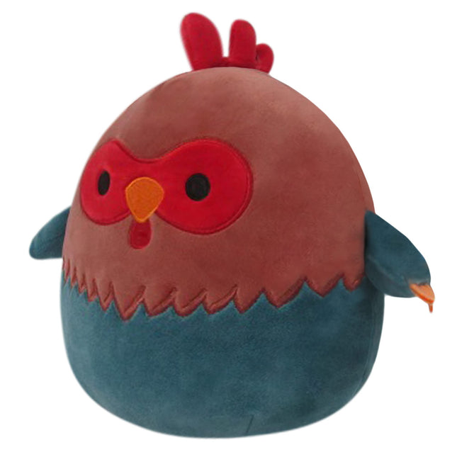 Squishmallows 8" Red and Blue Rooster - Little Ultrasoft Official Kelly Toy Plush