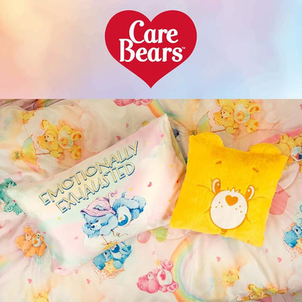 Franco Collectibles Care Bears Classic Retro Rainbow Bedding 7 Piece Super Soft Comforter and Sheet Set with Sham, Full, (100% Official Licensed Product)