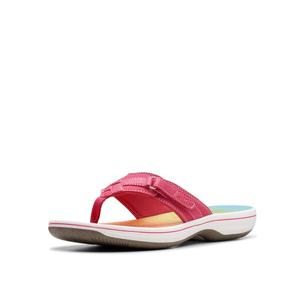 Clarks Women's Breeze Sea Flip-Flop, Bright Pink O