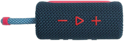 JBL Go 3 Portable Waterproof Wireless Bluetooth Speaker Bundle with Premium Carry Case (Blue Pink)