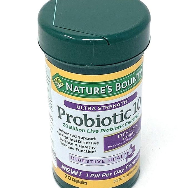 Nature's Bounty Ultra Strength Probiotic 10, Suppo