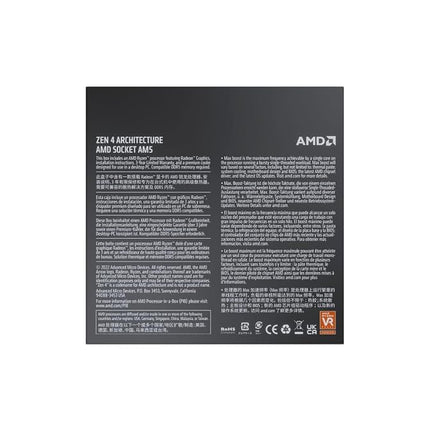 AMD Ryzensets 7 7700 Processor (radeon integrated graphics, 8 cores/16 threads, 65W DTP, AM5 Socket,40MB Cache, up to 5.3 GHz max boost, Wraith prism Cooler)