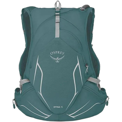 Gilet d'hydratation de course Osprey Dyna 15L pour femme avec réservoir Hydraulics, Cascade Blue/Silver Lining, Taille XS/S