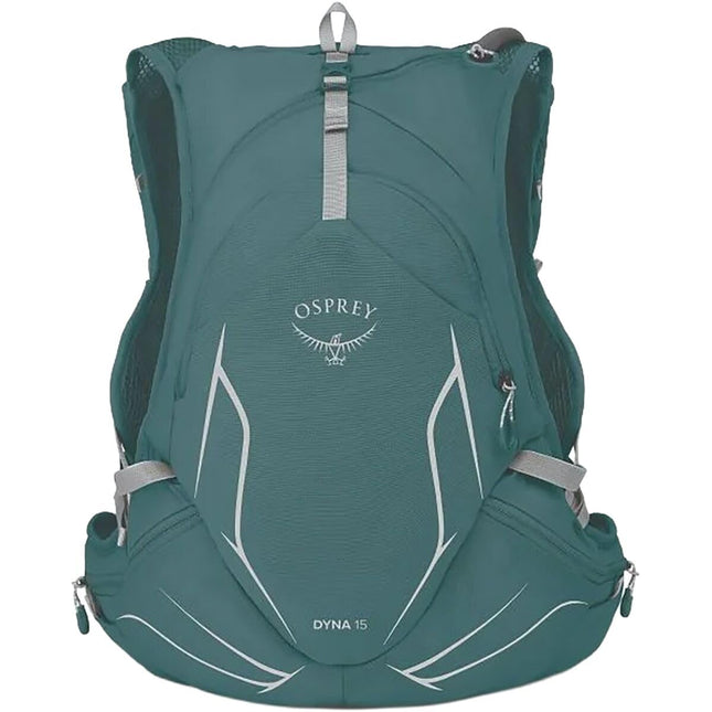 Gilet d'hydratation de course Osprey Dyna 15L pour femme avec réservoir Hydraulics, Cascade Blue/Silver Lining, Taille XS/S