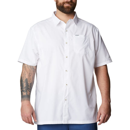 Columbia Men's Slack Tide Camp Shirt, White, 5X