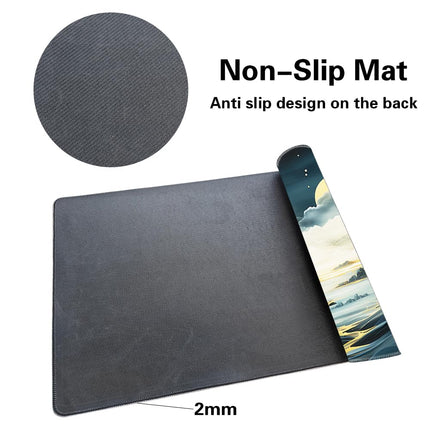 MTG Playmat Size 24x14in Free Storage Bags Non-Slip Backing, Ideal for Card Game Enthusiasts TCG Playmat Mouse Pad,Shadow Dragon (Autumn Dream-No Deck)
