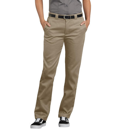 Dickies Men's Slim Straight Fit Work Pant, Khaki, 