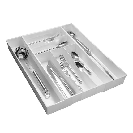 Dial Industries Expand-A-Drawer Cutlery Tray, Whit