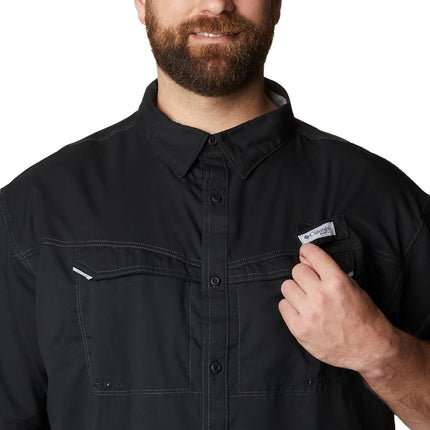 Columbia Men's Low Drag Offshore Short Sleeve Shirt, Black, Medium