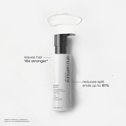 Shu Uemura, Strengthening Conditioner Izumi Tonic, All Hair Types, Enriched with Rice Water, Shine & Thickness, 250 ml