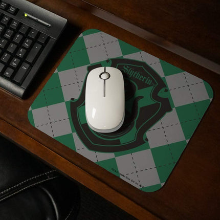 Harry Potter Slytherin Plaid Sigil Low Profile Thin Mouse Pad Mousepad