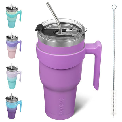 BJPKPK Tumbler with Handle 40 oz Stainless Steel T