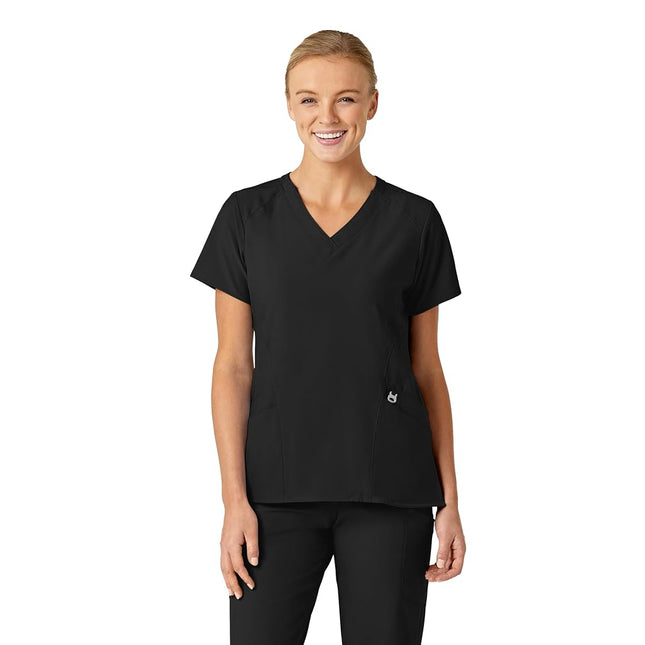 WonderWink W123 6155 Women's Stylized V-Neck Top, 