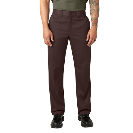 Dickies Men's 874 Flex Work Pants, Dark Brown, 46W x 32L