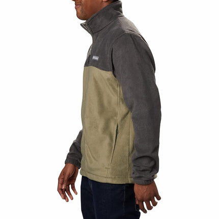 Columbia Men's Steens Mountain Full Zip 2.0 Fleece Jacket, Shark/Stone Green, 6X