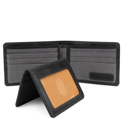 Timberland PRO mens Leather Rfid With Removable Flip Pocket Card Carrier Wallet, Black/Brandy, One Size UK