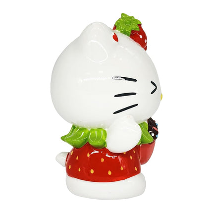 Blue Sky Clayworks Hello Kitty Loves You with Strawberry Bow Cute Winking Figurine
