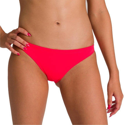 ARENA Women Training Real For Athletes Bikini Bottom - Fluo Red/Yellow Star, Medium