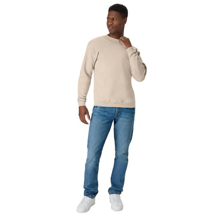 Hanes Men's Ecosmart Fleece Sweatshirt, Cotton-blend Pullover, Crewneck Sweatshirt for Men, 1 Or 2 Pack Available, Sand - 1 Pack, 3XL