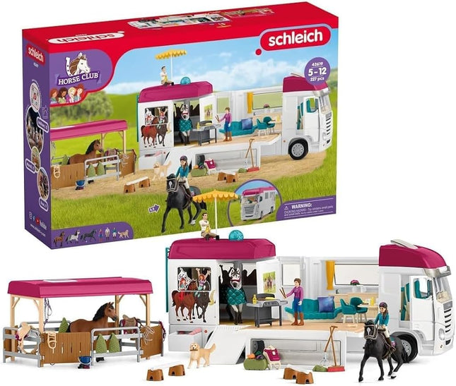 Schleich Horse Club – Horse Transporter Playset, Realistic Equestrian Vehicle Toy for Kids Ages 3+