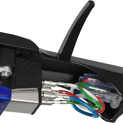 Audio-Technica AT-XP3/H Cartridge Mounted with AT-HS6BK Headshell Blue