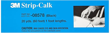 3M Strip Calk, 08578, 1 ft Strips, Black, Soft But