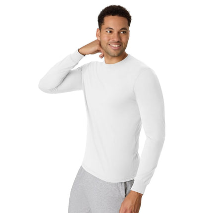 Hanes Mens Originals Men's Tri-Blend Long Sleeve T-Shirt, Eco White, XL