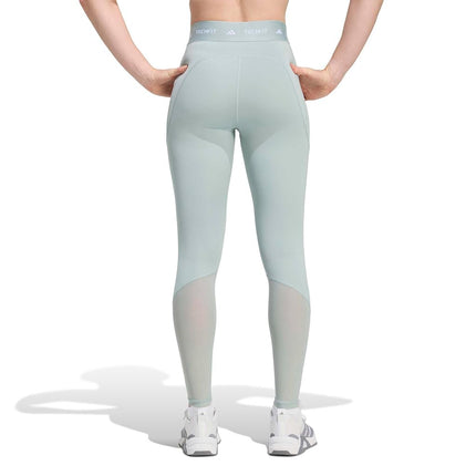 adidas Women's TECHFIT Stash Pocket Full Length Leggings, Wonder Sage, XS