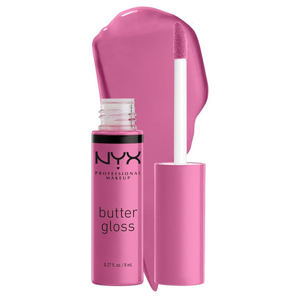 NYX Professional Makeup, Butter Gloss, Lip Gloss, Non-Sticky - Merengue (Pink lilac)