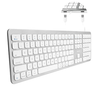 Macally USB Wired Keyboard for Mac - Compatible Ap