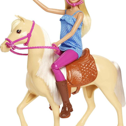 Barbie Playet with Blonde Fashion Doll in Riding Outfit