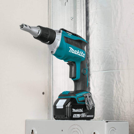 Makita XSF03T 18V LXT Lithium-Ion Compact Brushless Cordless Drywall Screwdriver Kit (5.0Ah)