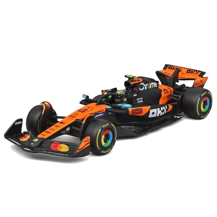 Bburago McLaren F1 MCL39 2025#4 Norris Diecast Model Car 1:43 with Display Case and Base Detailed F1 McLaren Replica Officially Licensed, Recommended Age 14+ Years