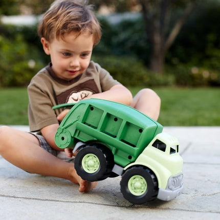 Green Toys Recycling Truck, Green CB - Pretend Play, Motor Skills, Kids Toy Vehicle. No BPA, phthalates, PVC. Dishwasher Safe, Recycled Plastic, Made in USA.