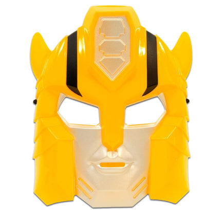 Set de 2 máscaras de Transformers para niños - Incluye máscaras de Optimus Prime y Bumblebee para disfrazarse y jugar, además de pegatinas y más | Accesorios de disfraz de Transformers