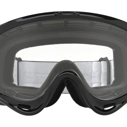 Oakley Jet-Black-Clear O Frame Mx Goggle (One Size, Black)