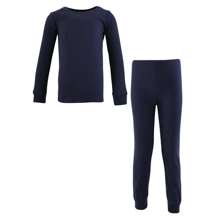 Ensemble de sous-vêtements longs thermiques 2 pièces unisexe Hudson Baby, Marine, 10 ans