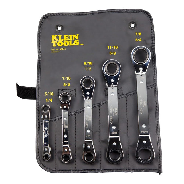KLEIN TOOLS 68245 Reversible Ratcheting Box Wrench