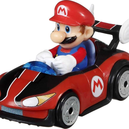 Hot Wheels GXX97 Mario Kart Vehicle 4-Pack, Fan-Favorite Characters Includes 1 Exclusive Model, Collectible Gift for Kids & Fans Ages 3 Years Old & Up, Multicolor, 5.08 cm*3.18 cm*7.62 cm