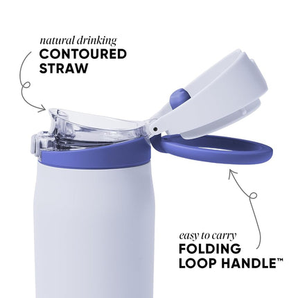 Simple Modern Mesa Loop Water Bottle with Covered Straw and Handle | 24oz Cup Holder Friendly Insulated Stainless Steel Bottles for Travel, Sports and School | Dreamscape