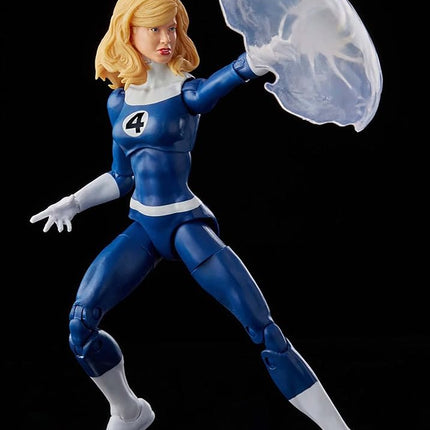Marvel Hasbro Legends Series Retro Fantastic Four Marvel's Invisible Woman 6-inch Action Figure Toy, Includes 3 Accessories, Black